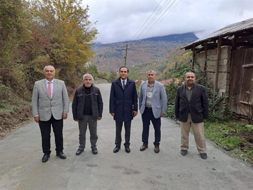 Erenköy Akantaş Korucular Köylerimizde Yapımı Tamamlanan İkinci Dilim Yol Betonlama Çalışmaları İncelendi
